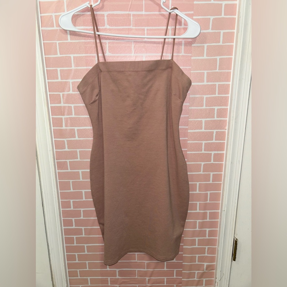 Pink mini dress